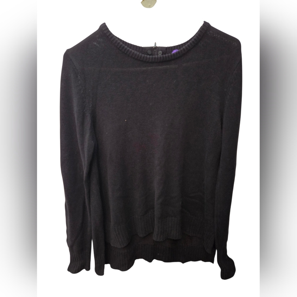 Seraphine Maternity & Nursing Sweater Hi-Lo Black Women's Size S